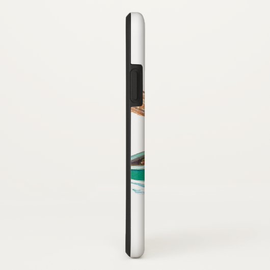 Niedlicher Cartoon Jolly Santa Claus in einem Rude Case-Mate iPhone Hülle (Hinten/Rechts)