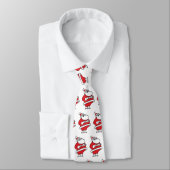 Niedlicher Cartoon Jolly Santa Claus Laughing Ho H Krawatte (Gebunden)