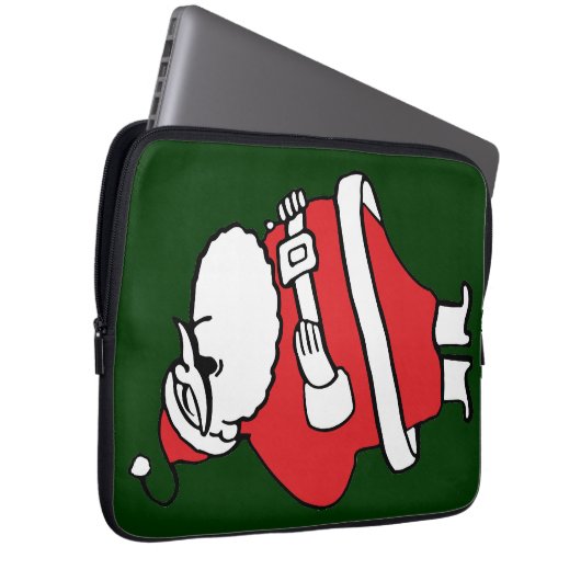 Niedlicher Cartoon Jolly Santa Claus Laughing Ho H Laptopschutzhülle (Vorne Rechts)
