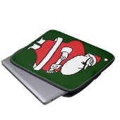 Niedlicher Cartoon Jolly Santa Claus Laughing Ho H Laptopschutzhülle (Vorne Knopf)