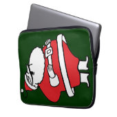 Niedlicher Cartoon Jolly Santa Claus Laughing Ho H Laptopschutzhülle (Vorderseite Links)
