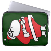Niedlicher Cartoon Jolly Santa Claus Laughing Ho H Laptopschutzhülle (Vorderseite)