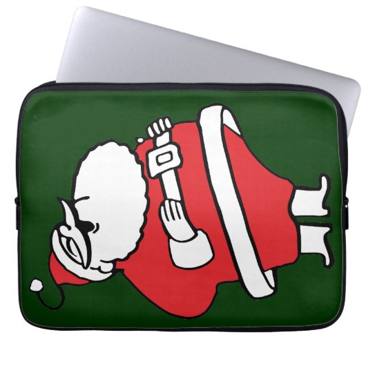 Niedlicher Cartoon Jolly Santa Claus Laughing Ho H Laptopschutzhülle (Vorderseite)