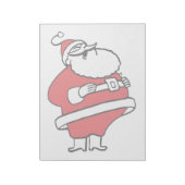Niedlicher Cartoon Jolly Santa Claus Laughing Ho H Notizblock (Rotiert)