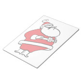 Niedlicher Cartoon Jolly Santa Claus Laughing Ho H Notizblock (angewinkelt)