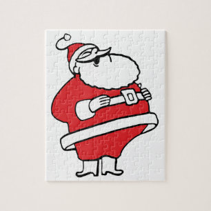 Niedlicher Cartoon Jolly Santa Claus Laughing Ho H Puzzle