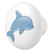 Niedlicher Cartoon Jumping Dolphin Keramikknauf (Rechts)