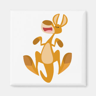 Niedlicher Cartoon Jumping Kangaroo Magnet