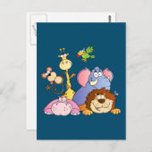 Niedlicher Cartoon Jungle Postkarte (Vorne/Hinten)