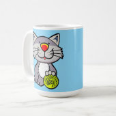 Niedlicher Cartoon Kaffeetasse (Vorderseite Links)