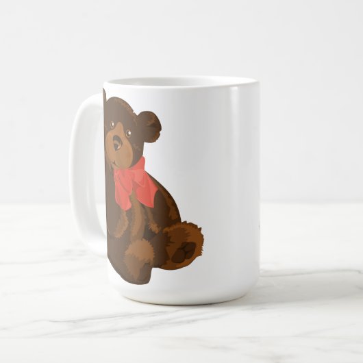 Niedlicher Cartoon Kaffeetasse (Vorderseite Links)