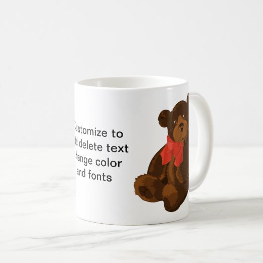 Niedlicher Cartoon Kaffeetasse (VorderseiteRechts)