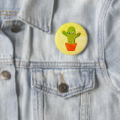 Niedlicher Cartoon Kaktus Malerei Button (Beispiel)