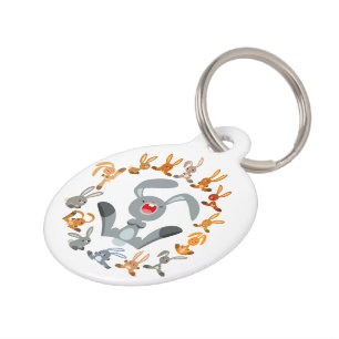 Niedlicher Cartoon Kanbits Mandala Dog Tag Tiernamensmarke