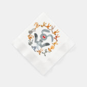 Niedlicher Cartoon Kanbits Mandala Paper Napkins Serviette (Ecke)