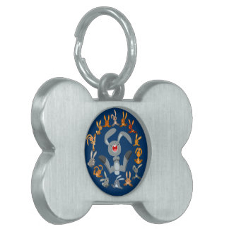 Niedlicher Cartoon Kanbits Mandala Pet Tag Tiermarke