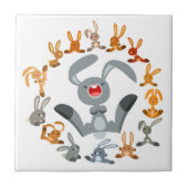 Niedlicher Cartoon Kanbits Mandala Tile Fliese (Vorderseite)