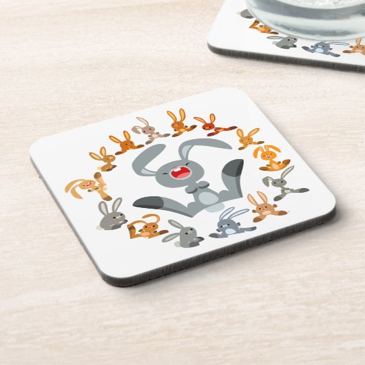 Niedlicher Cartoon Kanbits Mandala Untersetzer Set (Linke Seite)