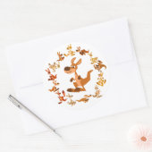 Niedlicher Cartoon Kangaroos Mandala Sticker (Umschlag)
