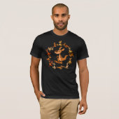 Niedlicher Cartoon Kangaroos Mandala T - Shirt (Vorne ganz)
