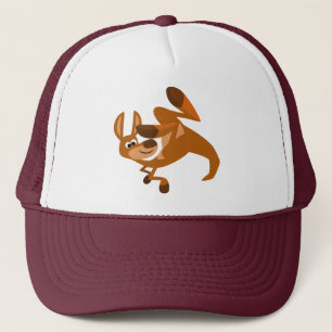 Niedlicher Cartoon Kangaroo's Somersault Hat Truckerkappe