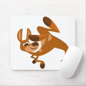 Niedlicher Cartoon Kangaroo's Somersault Mousepad (Mit Mouse)