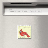 Niedlicher Cartoon Kardinal Personalisiert Magnet (In Situ (Geschirrspüler))
