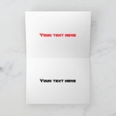 Niedlicher Cartoon Karte (Innenseite)