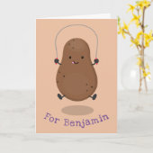 Niedlicher Cartoon Karte (Gelbe Blume)