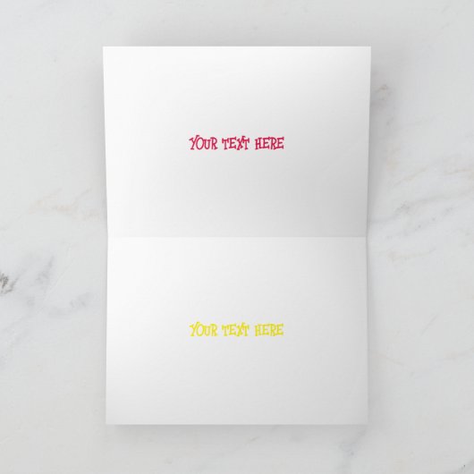 Niedlicher Cartoon Karte (Innenseite)