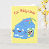 Niedlicher Cartoon Karte (Gelbe Blume)