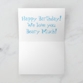 Niedlicher Cartoon Karte (Innenseite)