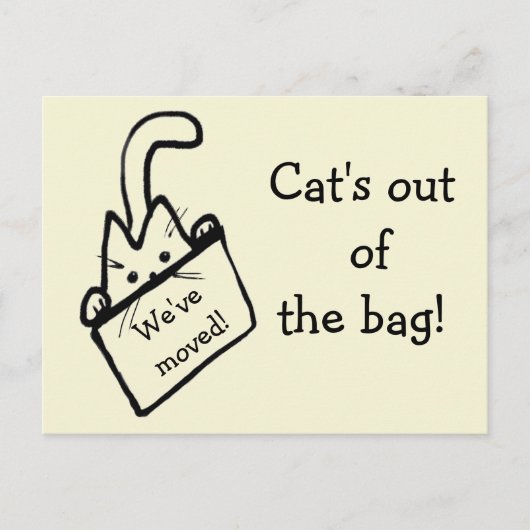 Niedlicher Cartoon Katze Zeichnend Ankündigung (Vorderseite)