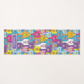 Niedlicher Cartoon Katzen Muster Personalisiert Yogamatte (Vorderseite (Horizontal))