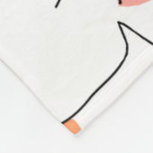 Niedlicher Cartoon Katzen Nahtloses Muster Fleecedecke (Ecke)