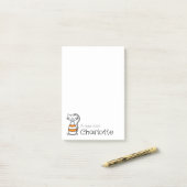 Niedlicher Cartoon Katzenname Post-it Klebezettel (Auf Schreibtisch)