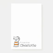 Niedlicher Cartoon Katzenname Post-it Klebezettel (Vorderseite)