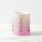 Niedlicher Cartoon Kawaii Kitty Cat Happy Birthday Kaffeetasse (Mittel)