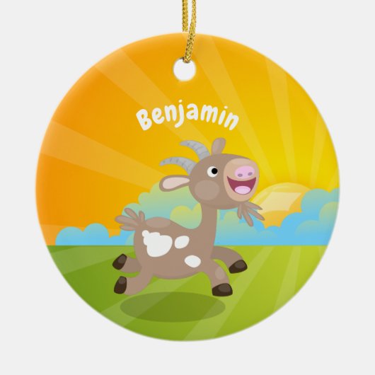 Niedlicher Cartoon Keramik Ornament (Vorne)