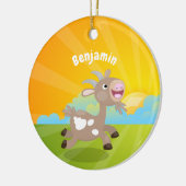 Niedlicher Cartoon Keramik Ornament (Links)