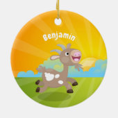 Niedlicher Cartoon Keramik Ornament (Hinten)