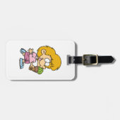 Niedlicher Cartoon Kid Eis Creme Cone Gepäckanhänger (Vorderseite horizontal)