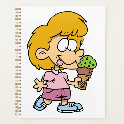 Niedlicher Cartoon Kid Eis Creme Cone Planer (Vorderseite)