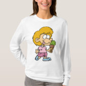 Niedlicher Cartoon Kid Eis Creme Cone T-Shirt (Vorderseite)