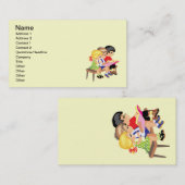 Niedlicher Cartoon Kinder Vorschulbildung Bildung Visitenkarte (Vorne/Hinten)
