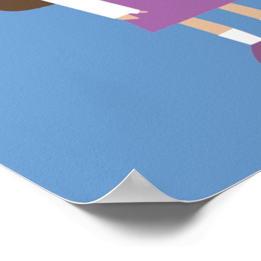 Niedlicher Cartoon Kindergarten Poster (Ecke)