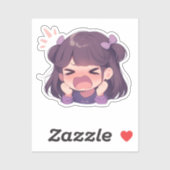 Niedlicher Cartoon Kiss-Cut-Sticker für die Person Aufkleber (Blatt)