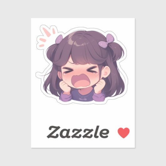 Niedlicher Cartoon Kiss-Cut-Sticker für die Person Aufkleber (Blatt)