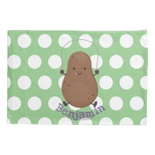 Niedlicher Cartoon Kissenbezug (Rückseite)