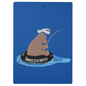 Niedlicher Cartoon Klemmbrett (Rückseite)